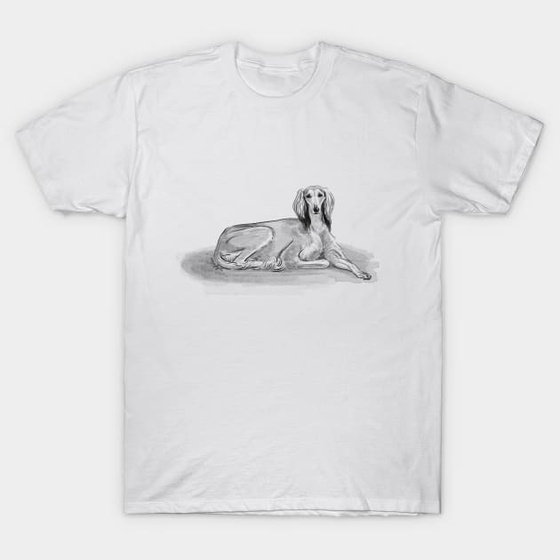 Saluki T-Shirt by VEROfojt